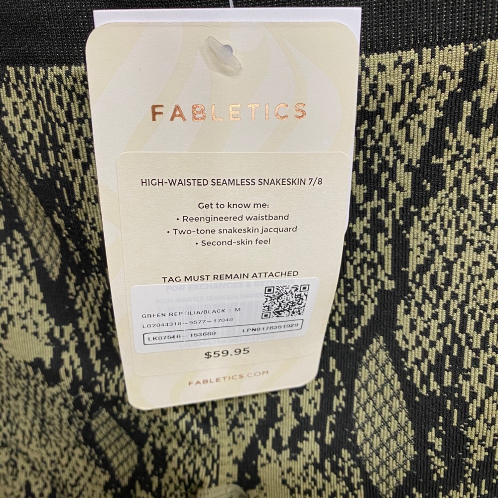 Fabletics Highwaisted Snakeskinn Legging